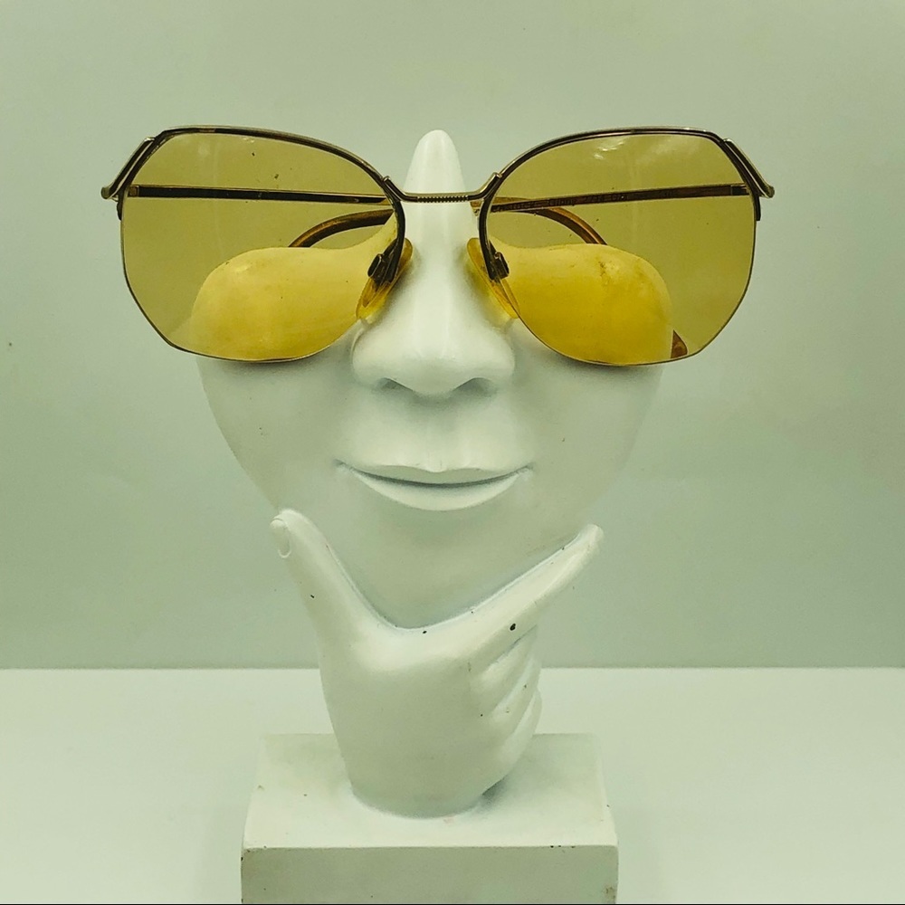Vintage Rodenstock Gold Oval Sunglasses Frames